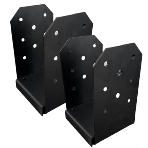 WIIYENA Adjustable Post Base Anchor,4x4 Post Base Brackets Heavy Duty Fence Post Holder Support Base for Pergolas, Pavilions, Fences, Gazebos, Mailboxes, Porch Railings