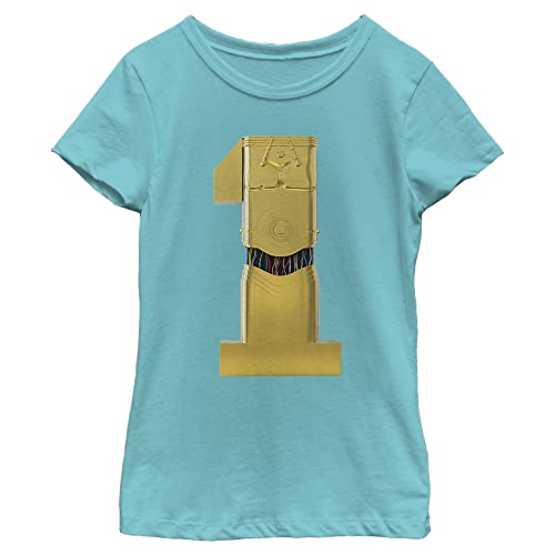 T-shirt Star Wars fille bleu Tahiti parfait pour l'école et les loisirs