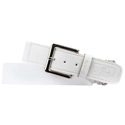 Franklin Sports MLB Adjustable Baseball Belt - 22"-42" Waist - White - image 1