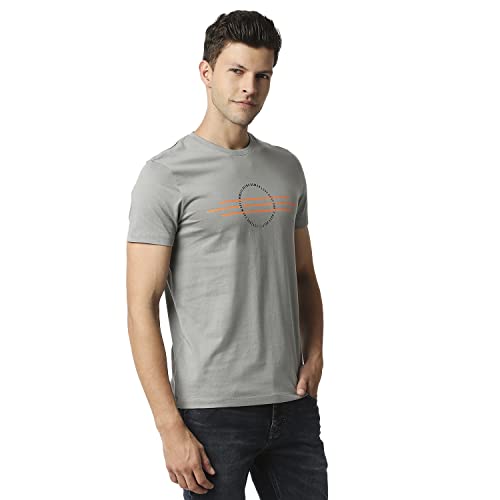 Image of Being Human Grey Regular Fit Men's Short Sleeves T-Shirt Clothing