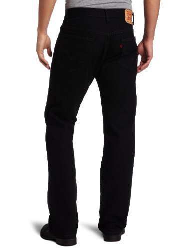 Image of Levi's Men's Mid Rise 517 Boot Cut Jeans, Black, 38x32
