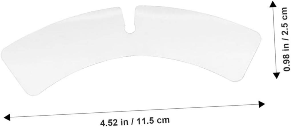 NOLITOY 100pcs Plastic Collar Stays for Dress Shirts Men