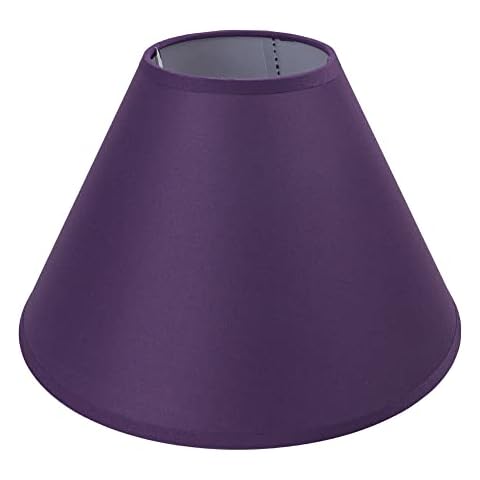 9" 12" 14" Luxury Cotton Textured Hoom Fabric Coolie Light Shade Purpose Table Floor Ceiling Perfect Lighting Practical and Eye Caring Lampshade (9 inch (23 cm), Plum) Cover