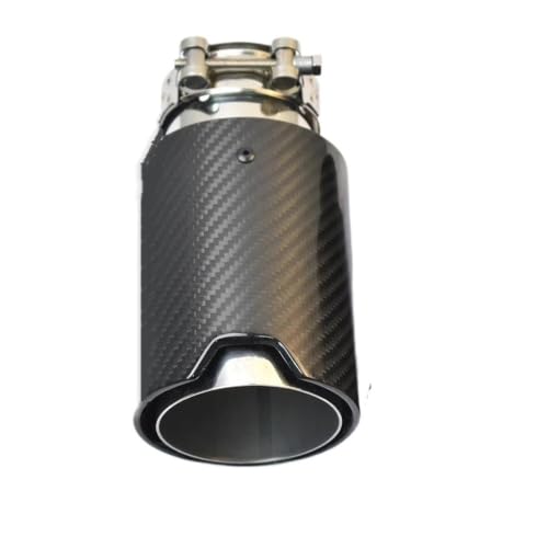 Sortie d'échappement 93mm carbone noir brillant haut de gamme pour finition de silencieux E63