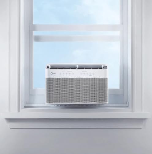 Image of Midea 12,000 BTU DOE U-Shaped Smart Window Air Conditioner, for spaces up to 550 sq. ft., Cool, Auto, Dry (dehumidify), Fan - MAW12AV1QWT-C
