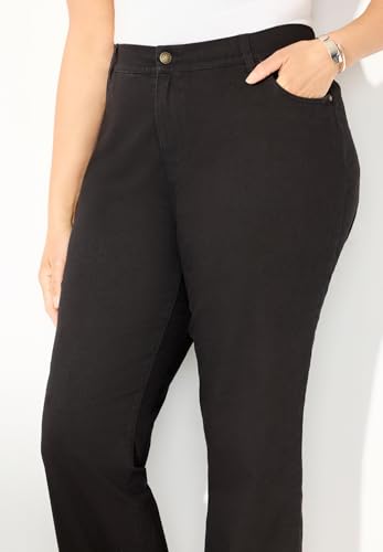 Catherines Women's Plus Size Petite Right Fit Curvy Wide Leg Jean4