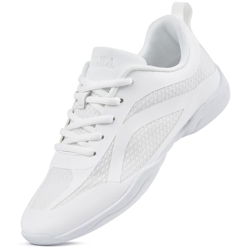 Image of CADIDL Cheer Shoes for Women Black Cheerleading Athletic Dance Shoes Girls Flats Tennis Walking Sneakers