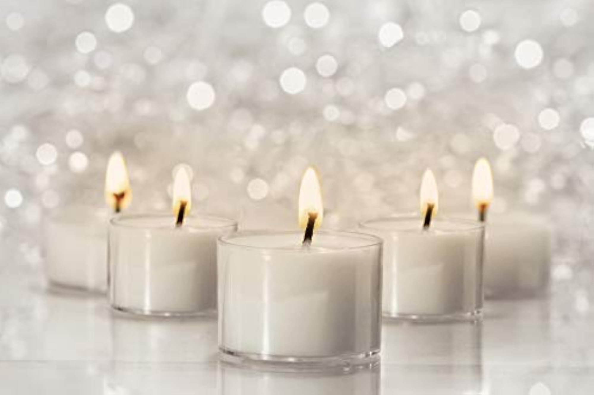 Long Burning Tealight Candles, Unscented, 80 Pack