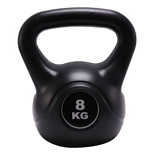 WildernessRose Vinyl Kettlebell Body Tone Kraft Training Kettlebells 8Kg 23,5 X 18,5 X 26Cm Cover