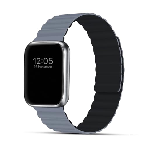 Image of GRIPP Reverser Premium Silicone Magnetic Watch Strap for 40mm /41mm /42mm, Watch Series 11 /10 /9 /8 /7 /6 /5 /4 /3 /2 /1, SE 3 /2 /1, Slim, Lightweight, Adjustable (Watch Not Included)