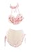 Meowcos - Conjunto de bikini sexy para mujer, diseño de fresa, kawaii, dos piezas, con delantal de encaje