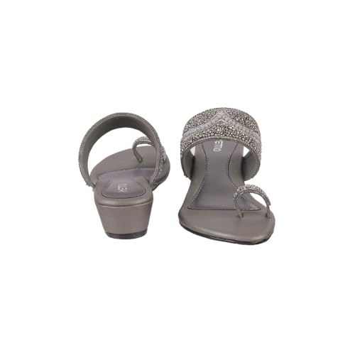 Image of Metro Women Synthetic Embellished Ethnic Wedge Party Sandal