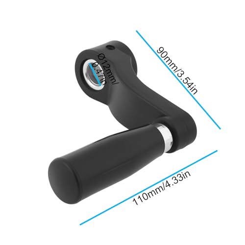 LT Easiyl 2 Stück 12 Mm Werkzeugmaschinenkurbel mit Rundem Loch für Fräs- Und Drehmaschinenausrüstung