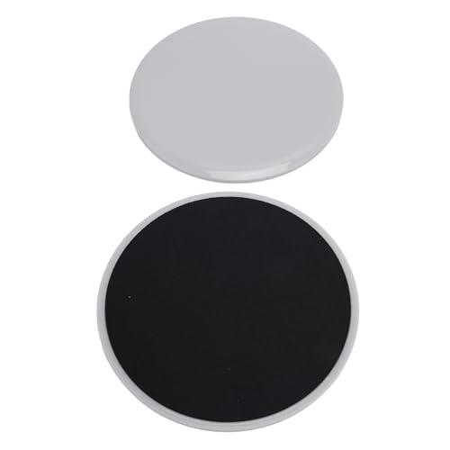 ICRPSTU ABS Core Sliders for Home Workout, Fitness Sliders, Compact Gliding Discs for Full Body Exercise, with Foam Layer for Stability, Ideal for Gym Classes and Home Gym (Gray)