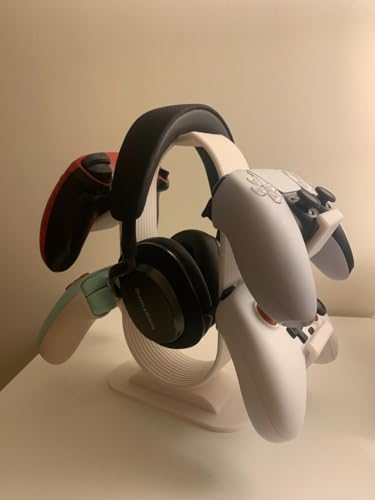 Image of Universal Gaming Controller Stand for PS5, PS4, Xbox & PC Controllers | Desktop Gamepad Holder & Organizer | Space Saving Controller Display Stand for Gaming Accessories