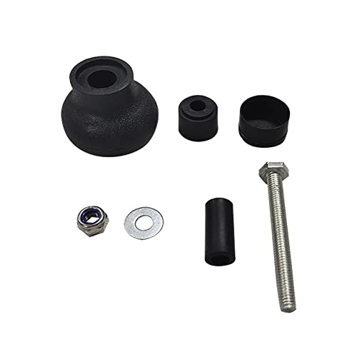 Creperture 8mm Lenkrad Spinner Knopf, Universal Schraublenkrad Spinner Knopf Drehhilfskugel Traktor Gabelstapler Baugruppe, Schwarz