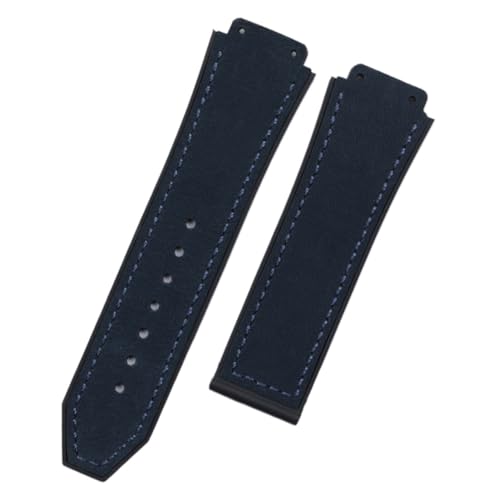 Bracelet montre 25mm caoutchouc cuir pour réparer et sublimer votre montre
