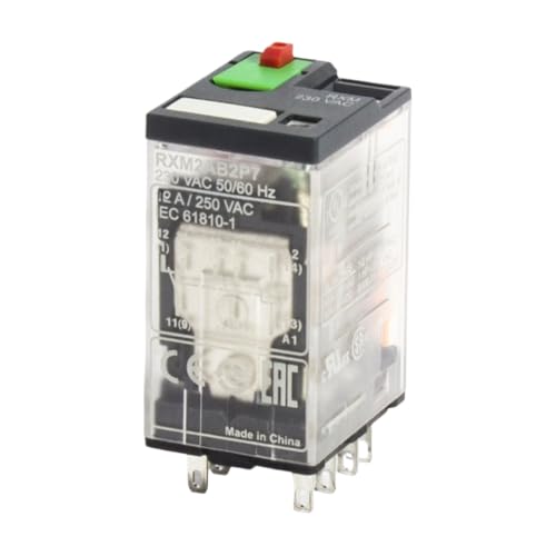 Relais intermédiaire 24v AC DC 220v avec contacts 2P7 RXM2AB2F7