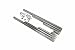 Pirate Mfg Ball Milled Polished Aluminum Spark Plug Wire Looms Holders Sbc BBC 302 350 454