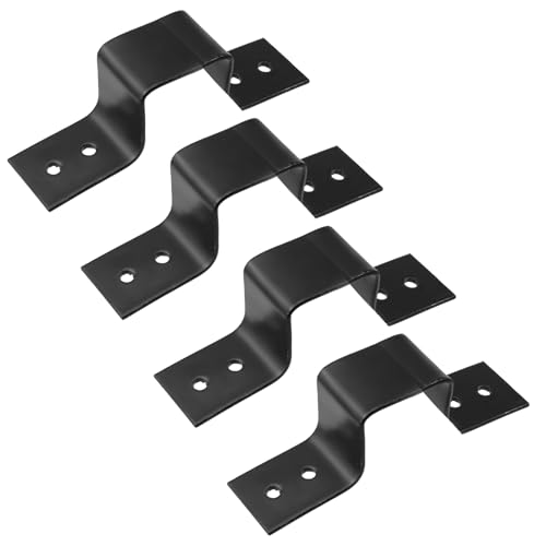 Antrader Square Tube Strap Clamp,Pipe Clamp Tube Buckle,1.18"/30mm,4Pcs