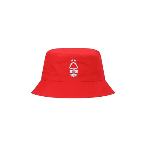 FOCO Officially Licensed Nottingham Forest FC Geo Print Reversible Unisex Red Football Bucket Hat