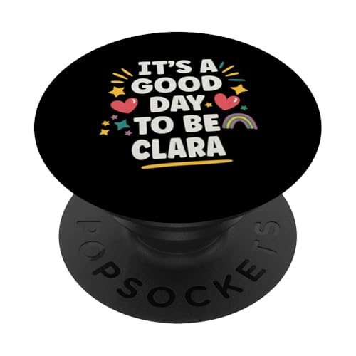 Clara Personalized Retro Girls Custom Clara Name PopSockets PopGrip Adesivo