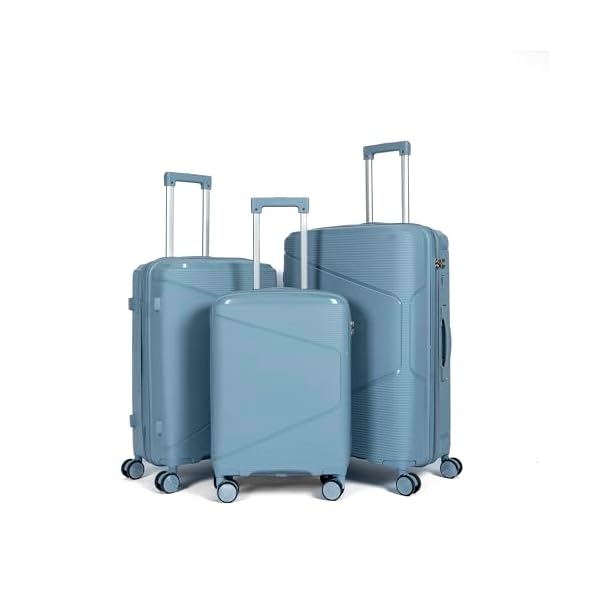 Luggage-Travel-Gear-Durable-Lightweight-Luggage-Set-Unbreakable-Luggage-Travel-Bag-Suitcase-Combo-with-Double-Spinner-Wheels-Grey-Blue-Set-of-3 Luggage & Travel Gear Durable Lightweight Luggage Set, Unbreakable Luggage Travel Bag & Suitcase Combo with Double Spinner Wheels (Grey Blue, Set of 3)