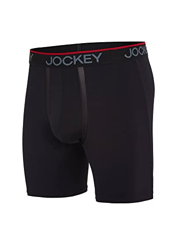 Jockey Men's Underwear Chafe Proof Pouch Microfiber 8.5" Long Leg Boxer Brief3