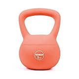 KAYMAN 2kg Soft Kettlebell for Home Gym – PVC Coated Weight – Floor Safe Flat Base – Ergonomic Non-Slip Handle – Strength Training, CrossFit, HIIT, Core Workout – Durable Fitness Equipment