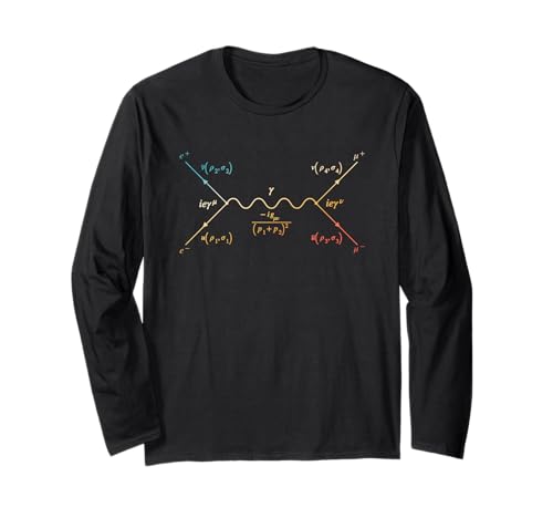 Feynman Diagram Quantum Physics Science Teacher Student Long Sleeve T-Shirt