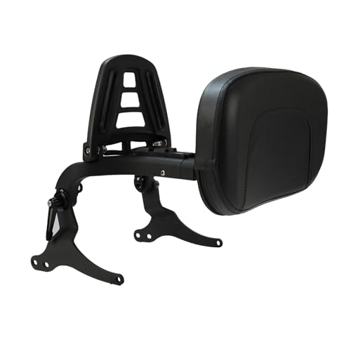 Abnehmbare Beifahrer-Klapprückenlehne Sissy Bar passend für Harley 1997–2008 Road King Street Glide Electra Ultra Touring CVO Sozius-Rückenlehne(Whole Black)