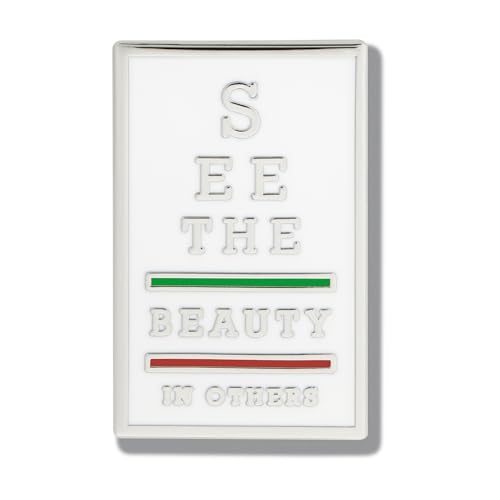 See The Beauty In Others (Snellen Eye Chart) Optometry Ophthalmology Premium Enamel Pin - Medical Enamel Pin, Lapel Pin, Brooch, Hard Enamel, Classic Pin Back