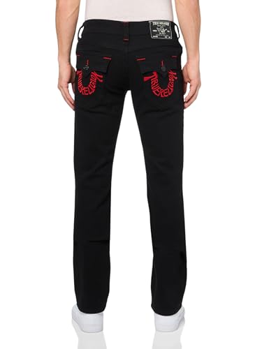 True Religion Men's Ricky Sn Flap 1/2" 32 Inseam-Embroidery2