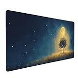 QUALITE DU TAPIS DE SOURIS : Le tapis de souris adopte une surface en tissu à double tissage, ce qui rend le tapis de souris de jeu xxl long plus serré et plus lisse.