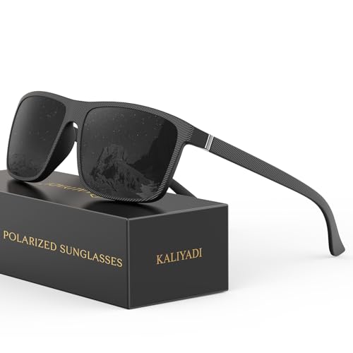 Image of KALIYADI Sunglasses for Mens Polarized-Sunglasses: Men Sun Glasses with UV400 Protection for Driving Fishing Golf