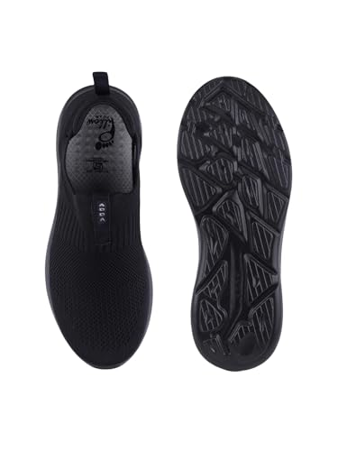 Image of Adda Runner-2 Men Comfortable Slip-On Walking Shoes | Breathable Knit Upper, Pillow Foam Cushioning & Anti-Slip Textured Sole