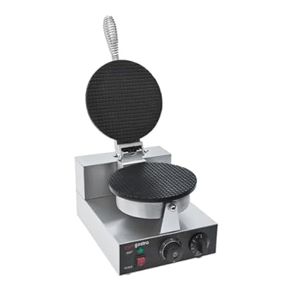 GGM Gastro | WAEEHJ1 | Waffeleisen - Einzeln - Manuell - 1,3 kW - Form: Eishörnchen - Ø 190mm – Bild 4