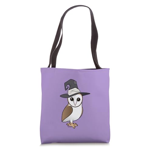 Barn Owl as Witch Cute Halloween Cartoon Birdorable Design Tote Bag