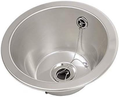 FIN260R Round inset bowl 310mm diameter Stainless Steel Sink