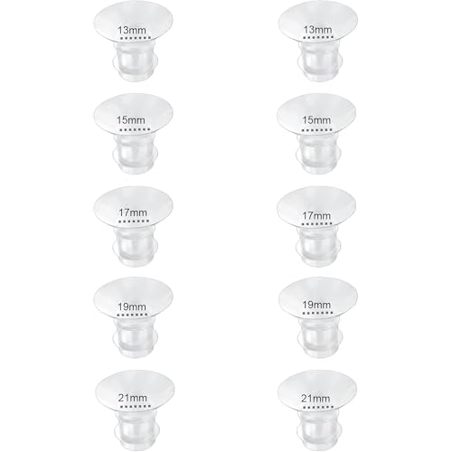 10 insertos de flange de silicona para extractor de leche miniatura 1