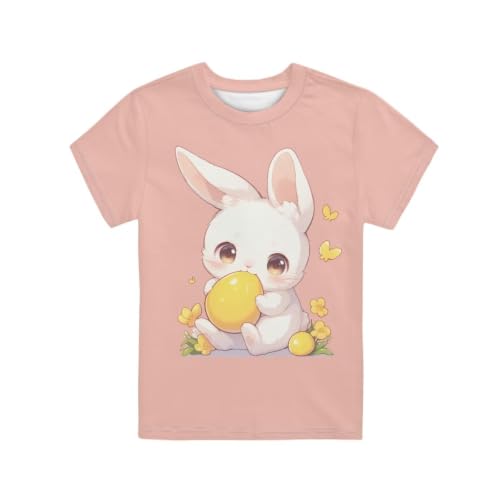 Image of Novelty 3D Graphic T Shirts for Kids Crew Neck Funny Animal Print Short Sleeve Girls Tshirts 3-16 Years