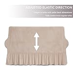 NICEEC Loveseat Cover Super Soft 1-Piece BalletPink Slipcover for Loveseats Stretch Universal Spandex Couch Covers for Living Room Easy Fit Washable Furniture Sofa Protector with Skirt - Image 5