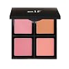 e.l.f. Cosmetics Powder Blush Palette, Four Blush Shades for Beautiful, Long-Lasting Pigment, Light