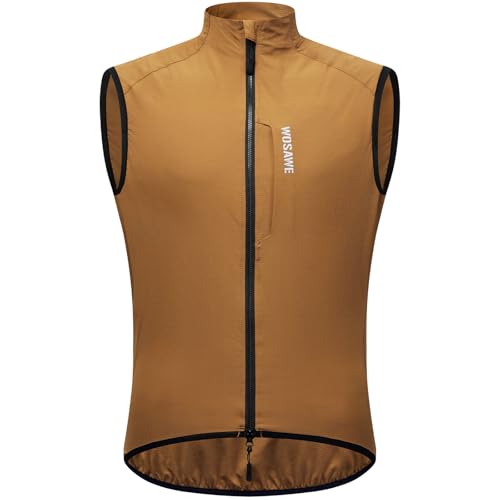 Gilet de cyclisme sans manches WOSAWE veste vélo homme femme coupe-vent et respirant