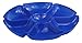 4 Black Duck Chip N Dip Hard Plastic 12-Inch Round 7-Section Serving Trays! Assorted Colors