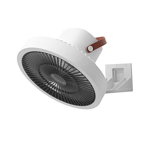 iToQ Ventilador PequeñO Montado en la Pared para el Hogar, Ventilador Recargable Multifuncional, Ventiladores EléCtricos PortáTiles con AgitacióN