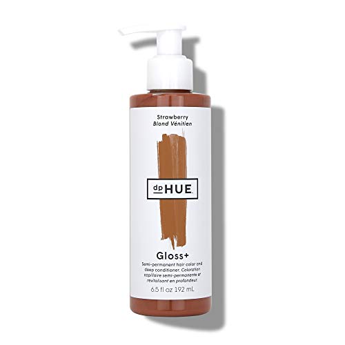 dpHUE Gloss+ - Strawberry, 6.5 oz - Color-Boosting Semi-Permanent Hair Dye & Deep Conditioner - Enhance & Deepen Natural or Color-Treated Hair - Gluten-Free, Vegan