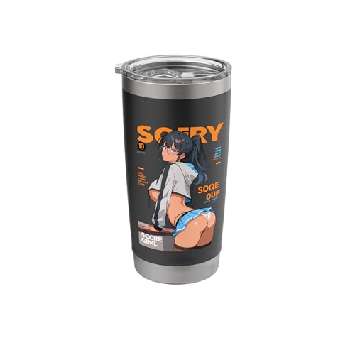 Waifu Sexy Anime Girl Model Cover Page Japanese Style Stainless Steel Insulated Tumbler