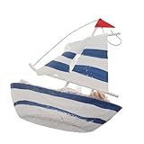 Option de décoration flexible : décor de voilier de manteau pièce maîtresse de table de voilier, ce modèle de voilier en offre de multiples options de style pour des arrangements de voiliers nautiques , des décorations de maison de plage, un modèle de voilier nautique