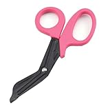 2 Pack Medical Scissors Trauma Shears-7.3 inches Bandage Scissors, Surgical Grade Shears Stainless Steel EMT Scissors (Pink)